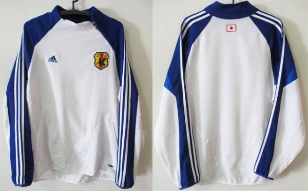 サッカー日本代表　03年　トレーニングスーツ　白青　Lサイズ