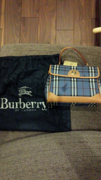 バーバリー★鞄★ブルー