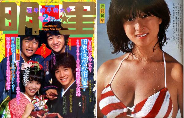 明星1981/2ほか★河合奈保子 松田聖子 榊原郁恵 石野真子