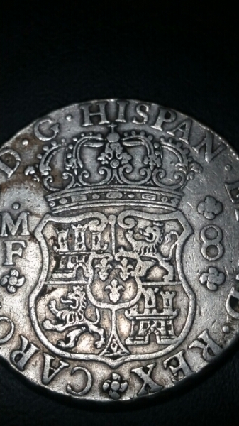 1766 【スペイン領メキシコ大型銀貨】【1766年】8レアル27g メキシコ