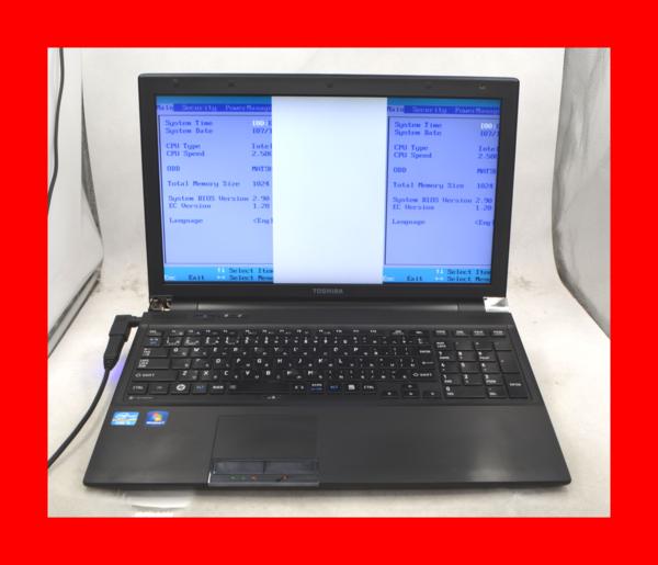 ジャンク　東芝　R731/E I5-2520M 2.5GHz　メモリ2GB　HDMI　WIFI内蔵　　　中古ノートパソコン　1101054