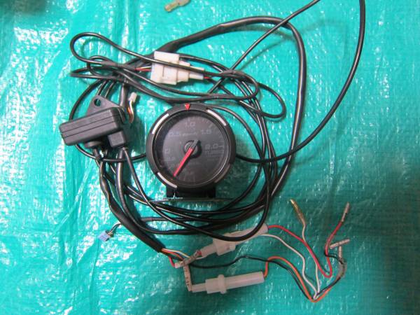 売切！ デフィ（Defi） レーサーゲージ　ブースト レッド 52パイ