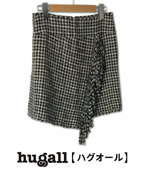 シャネル SIZE 38(M) シルク混 ツ千鳥格子 スカート CHANEL