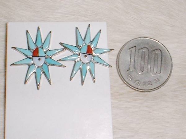 ☆卸価格！ インディアンジュエリー　ズニ族　ピアス　③☆_2