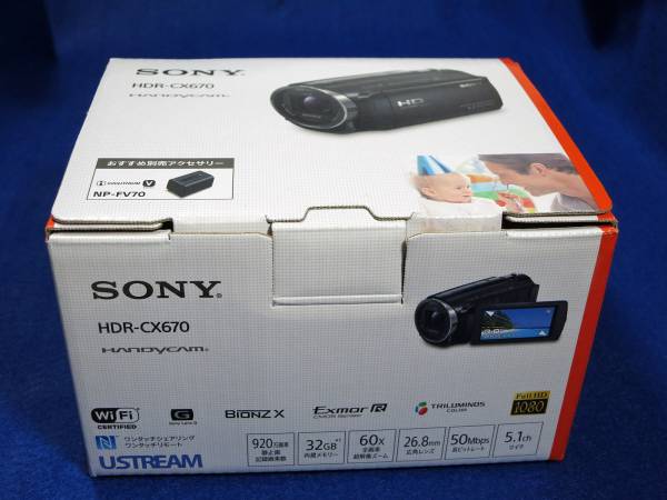 HDR-CX670 SONY HDビデオカメラ Handycam | 整備済み品 特長 HDR