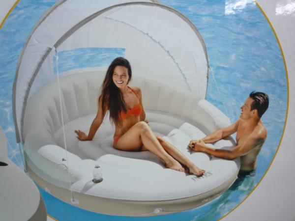 新品 INTEX キャノピーアイランド プール ビーチ 浮き具