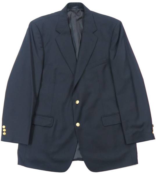 新品同様★ブルックスブラザーズ春秋・紺ブレザー金ボタン44LNG