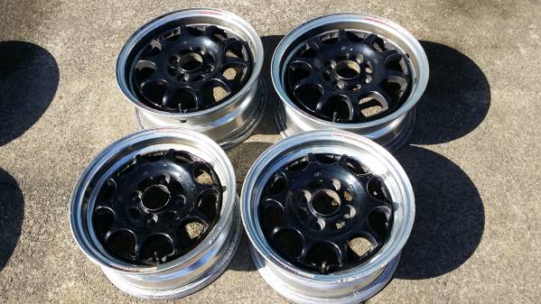 【2446】ハート 13インチ/14インチ　5.5J/6J PCD100 ホイール4本