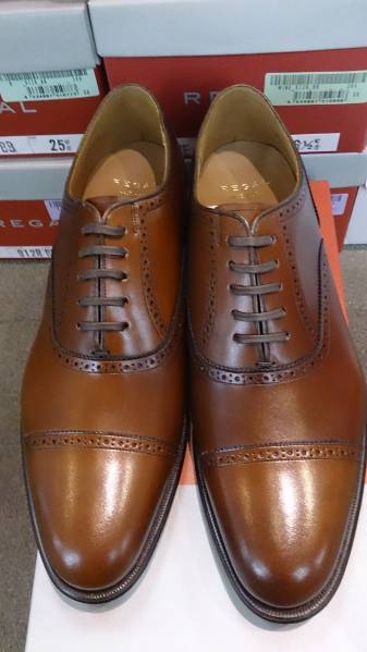 リーガル02DR CDクォーターブローグ ブラウン26ｃｍ革底　新品