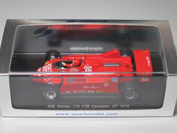特価　スパーク 1/43 アルファロメオ 179 カナダGP 1980 Diecast model cars Alfa Romeo 179 1980 1/43 Spark 1980 No.23