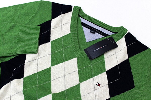 ★TOMMYHILFIGER トミー セーター 黄緑[869879-893-M]us三