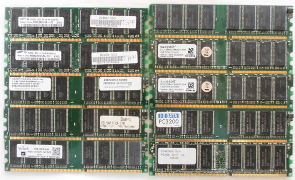 g020643【SAMSUNG/他】 DDR400　PC3200 1GB 10枚セット