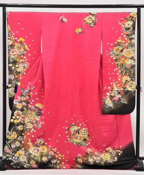cherry★振袖市☆振袖 単品 成人式【正絹 中古】i0961jk