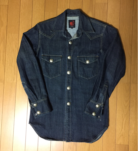レッドムーンデニムウェスタンシャツ