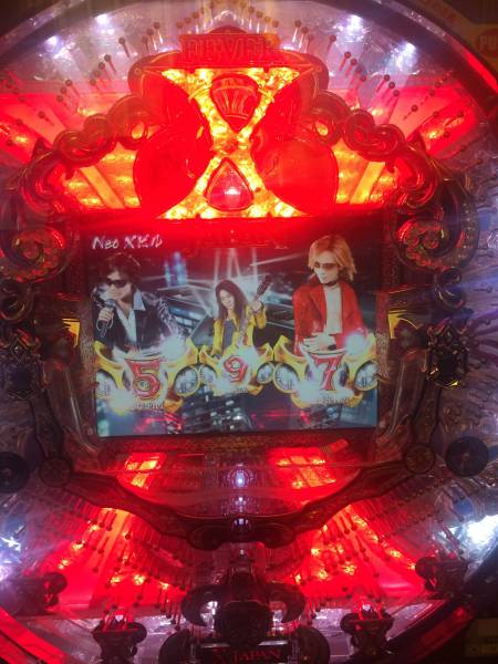 X - SANKYO セル卓上：CRフィーバーX-JAPAN〜紅魂 JAPAN紅 フィーバーX