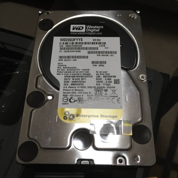 WD Black Enterprise Storage 2TB WD2003FYYS