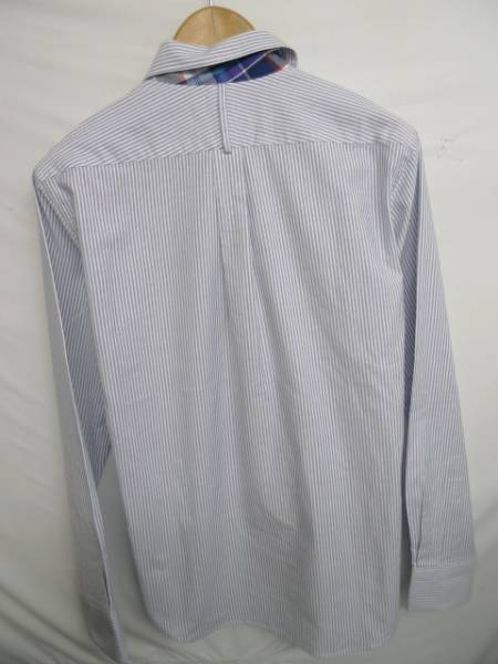 ◆ jipijapa ヒピハパ 切替　チェック ストライプシャツ　2 美品