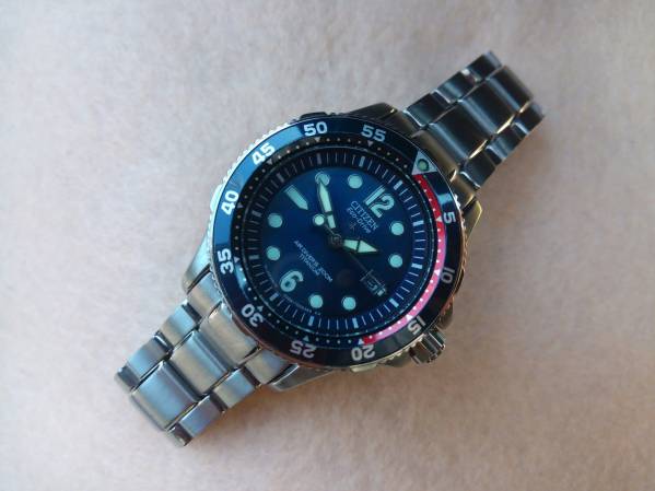 美品シチズンプロマスターレディースチタンダイバーPMA56-2822