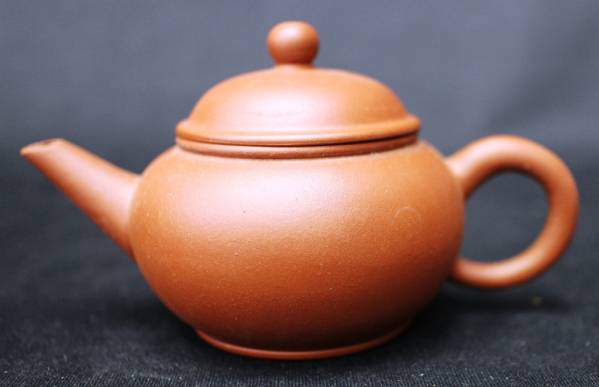 0817) ○ 砲口紫砂壷 朱泥 中国茶器 煎茶器 急須 ○ 砲口紫砂壷 朱泥