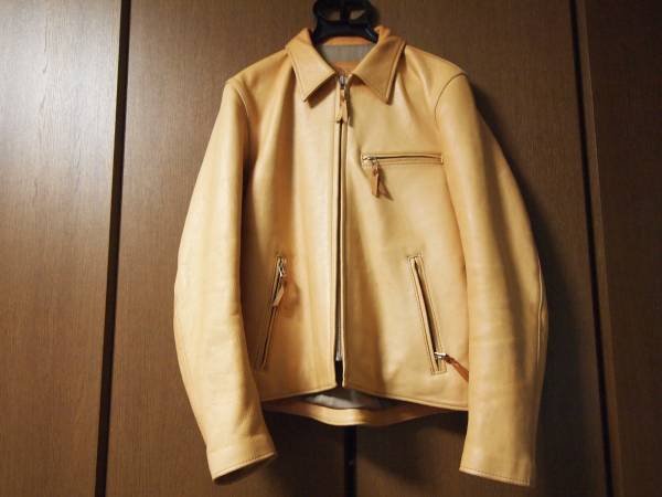 ★天神ワークスレザージャケット　ＪＳ01ＴＮ　サイズ40ユーズド