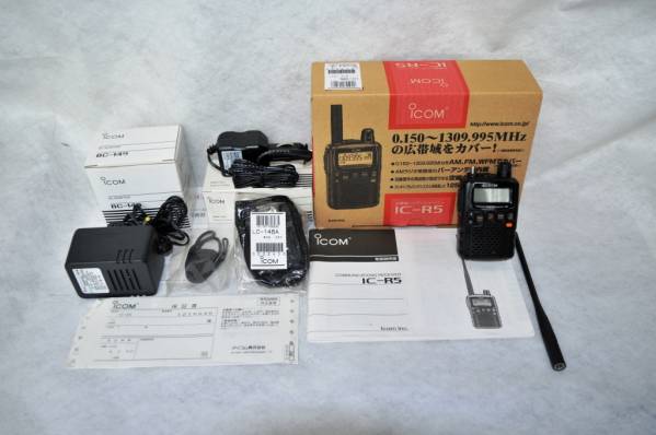 美品 アイコム ICOM広帯域ハンディレシーバー IC-R5 おまけ付 IC-R5