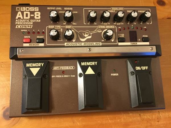 AcousticGuitarProcessor AD-8 (送料無料但し沖縄離島を除く）