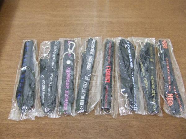 氷室京介ネックストラップ８本セット　非売品　DVD付属品？