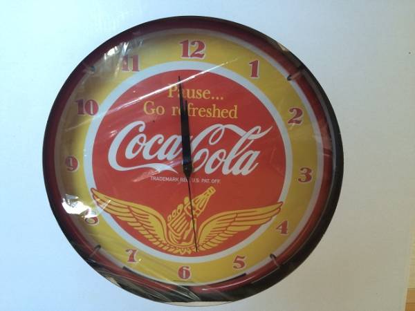 ネオンクロック コカ・コーラ コカコーラ : レトロ 壁掛時計 クロック