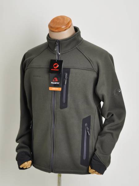 MAMMUTマムート◆メンズ フリース フルジップ ジャケット◆緑 L