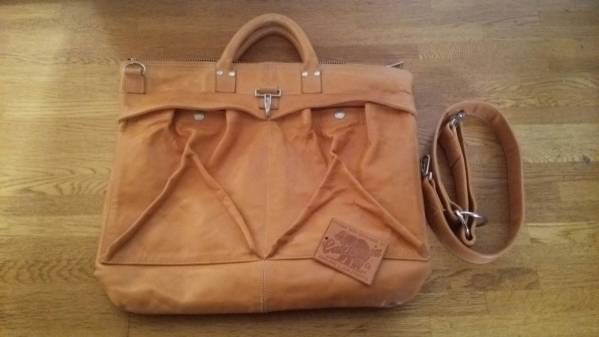 レインボーカントリー ヘルメットバッグ 馬革 美品