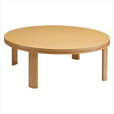 山善 家具調こたつ 丸型テーブル SKR-F105H(NA) 新品/未使用