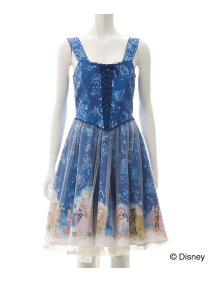 シークレットハニー ディズニー プリンセス ワンピース 紺 MT