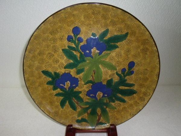 古九谷　角福青手　花鳥文 高台 輪花皿 古九谷 - 角福」の落札相場・落札価格 皿 「九谷焼 Yahoo!オークション