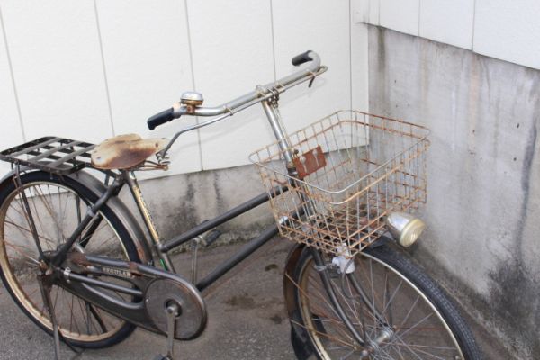 レトロ 自転車 National　革サドル　アンティーク