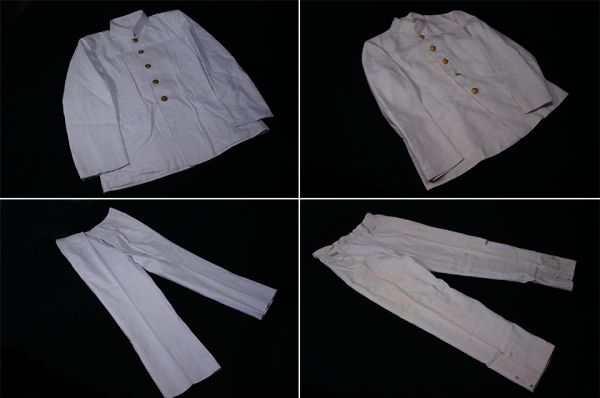 5023. 軍物 旧日本海軍 軍装上下2着セット 夏服 / 軍服 戦時資料