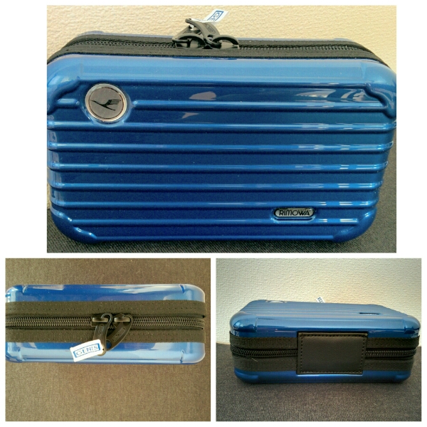 1円未開封☆RIMOWA×ルフトハンザ航空アメニティブルーリモワ