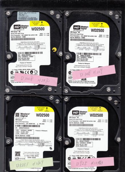 ★WesternDigital★250GB /4個セット