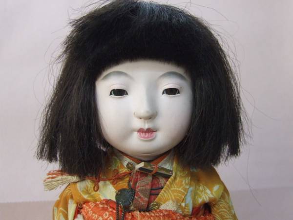 大難あり　銘あり　とても可愛らしい市松人形　12号 大難あり 銘あり とても可愛らしい市松人形 12号 市松人形12号銘有り『