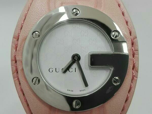 グッチ 104 Gラウンド　グッチシマレザー　レディース