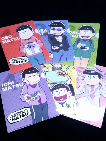 即決 おそ松さん クリアファイル 全6種セット ファミマ