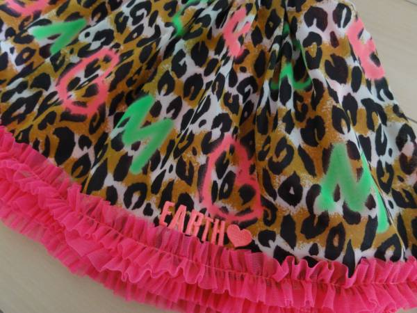 美品 アースマジック レオパード柄 ふんわり スカート☆140 130