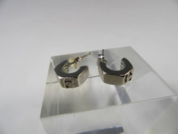 シャネル ココマーク CHANEL ピアス 1円 シルバー スタート GP 