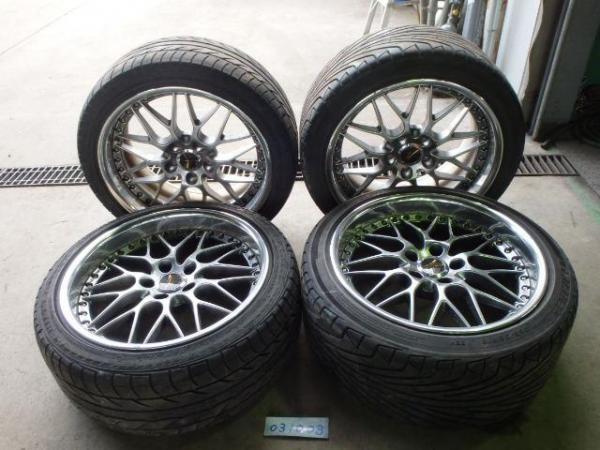 グロリア外し　BBS風　エンケイ　265/35R18　夏タイヤホイール