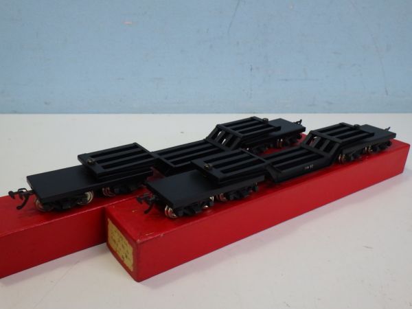 HOゲージ国鉄 シキ60形 大物車 四軸ボギー貨車 TER製 箱付