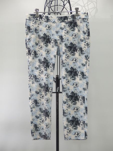 アプワイザーリッシェモノクロフラワーパンツ13SS　ブルー