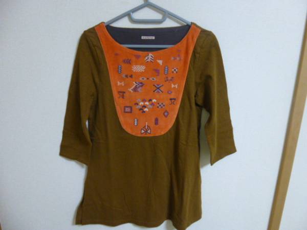 2026，新作登場 KAPITALキャピタルビーズ七文丈Tシャツ茶(女性用)｜売買されたオークション情報、yahooの商品情報をアーカイブ公開 - オークファン 女性用