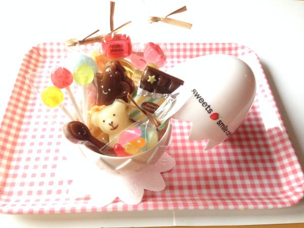 スイーツデコ☆大きな卵型ケースのおやつセット☆インテリア