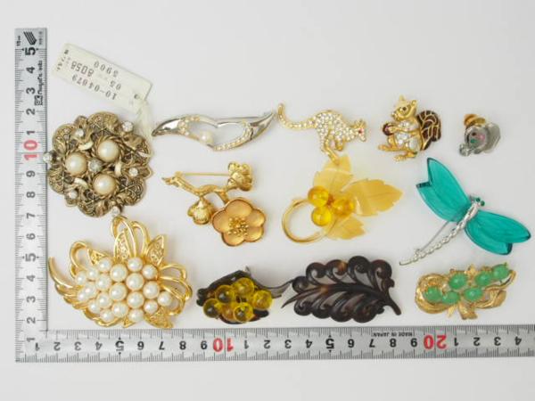 ◇【美品】ヴィンテージブローチ イヤリング ネックレス 天然貝シェル 