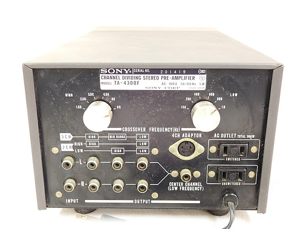 SONY TA-4300F チャンネルディバイダー ソニー SONY TA-4300F チャンネルデバイダ ステレオ プリアンプT1779309