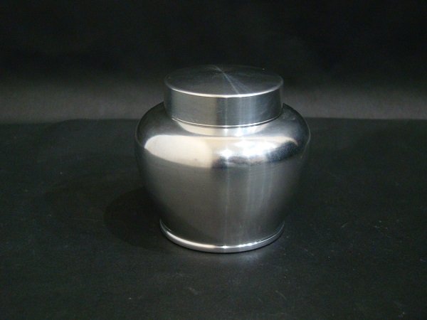 m69☆乾茂號造 錫茶壺 茶入れ 煎茶道具 未使用 m69☆乾茂號造 錫茶壺